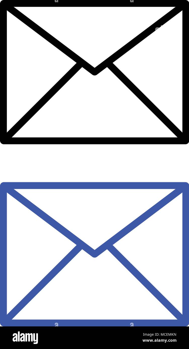 Envelope glyph icon. vector illustration. web icon Stock Vector