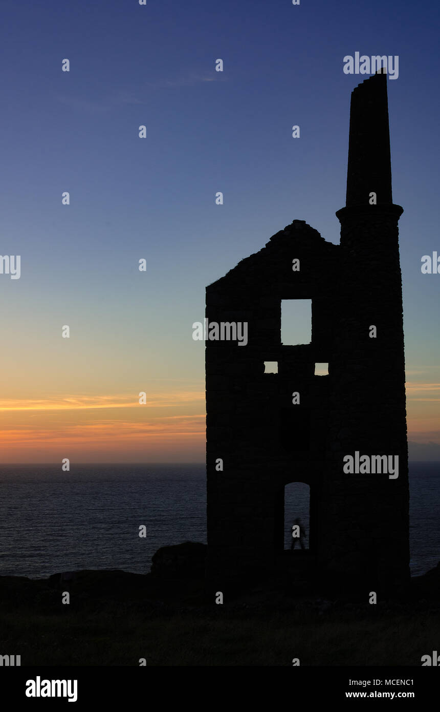 Wheal Owles Engine House, Botallack, Cornwall Stock Photo - Alamy
