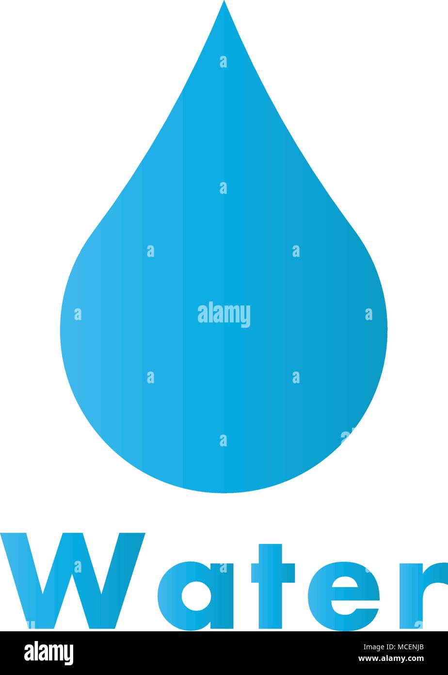 Drop of water vector logo, vector illustration Stock Vector