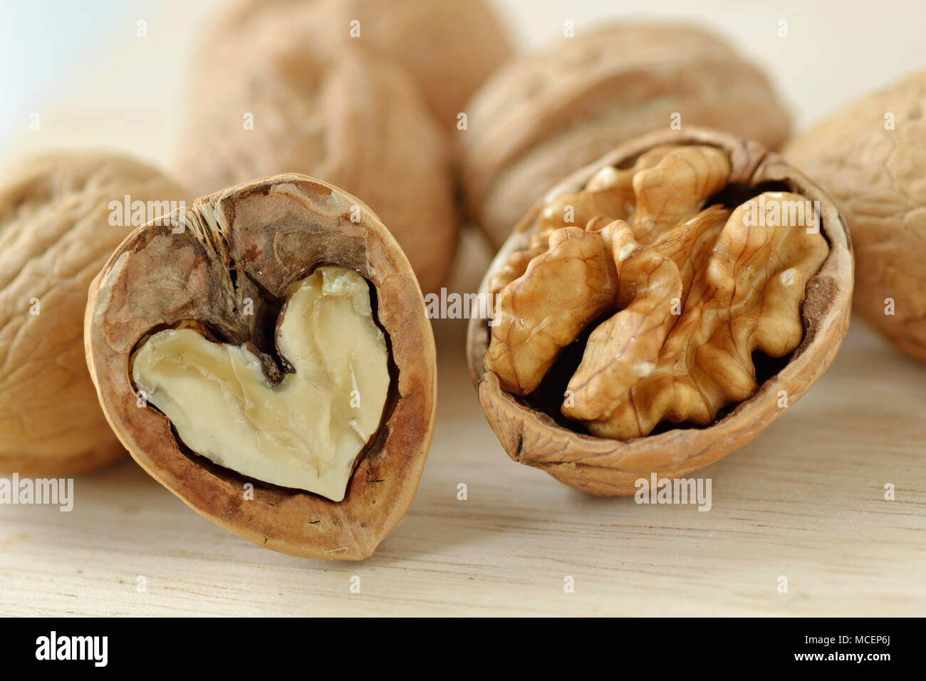 Walnut is good for your heart and brain Stock Photo Alamy