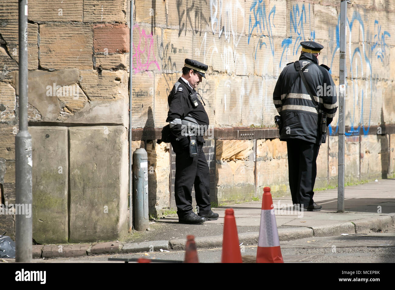 parking traffic wardens patrolling the city streets for parking