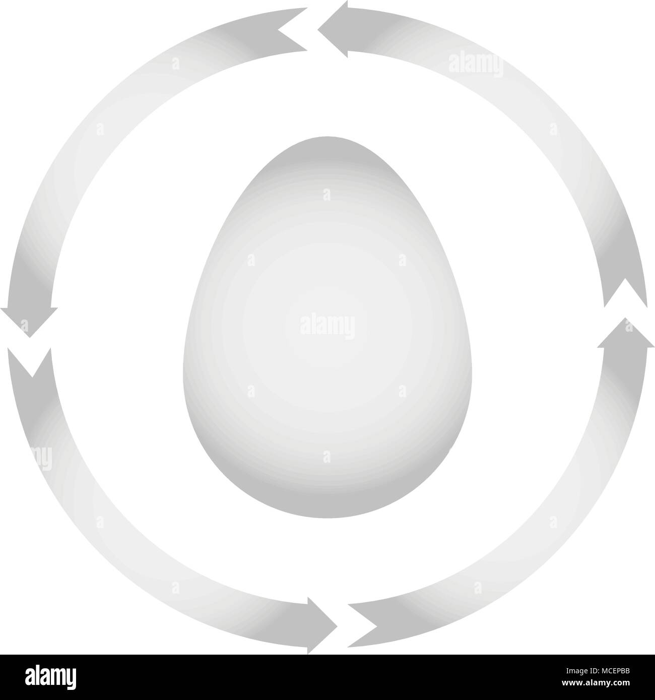 Egg turn icon. vector illustration. flat style Stock Vector