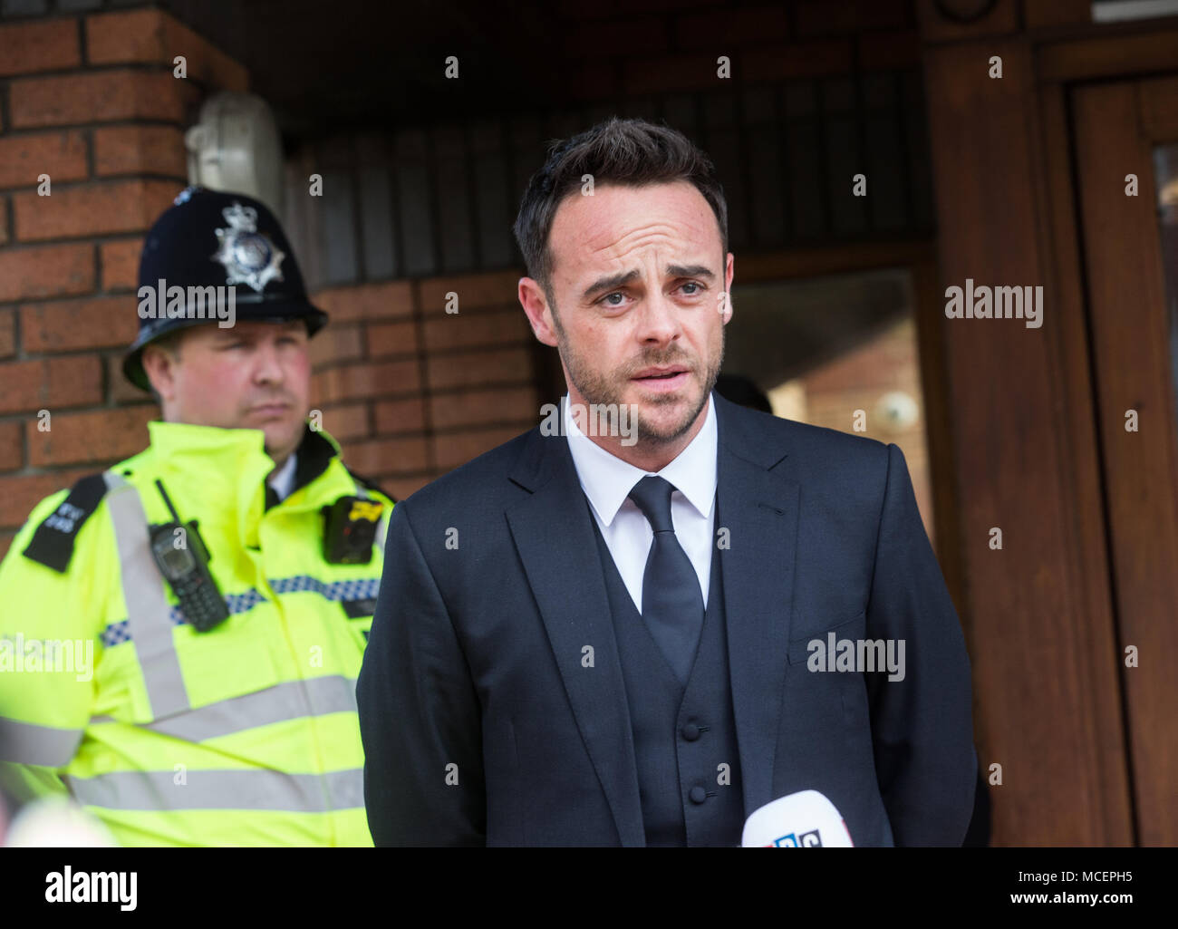 Ant Mcpartlin Outside Wimbledon Court After He Was Given An £86 000 Fine And Banned From Driving