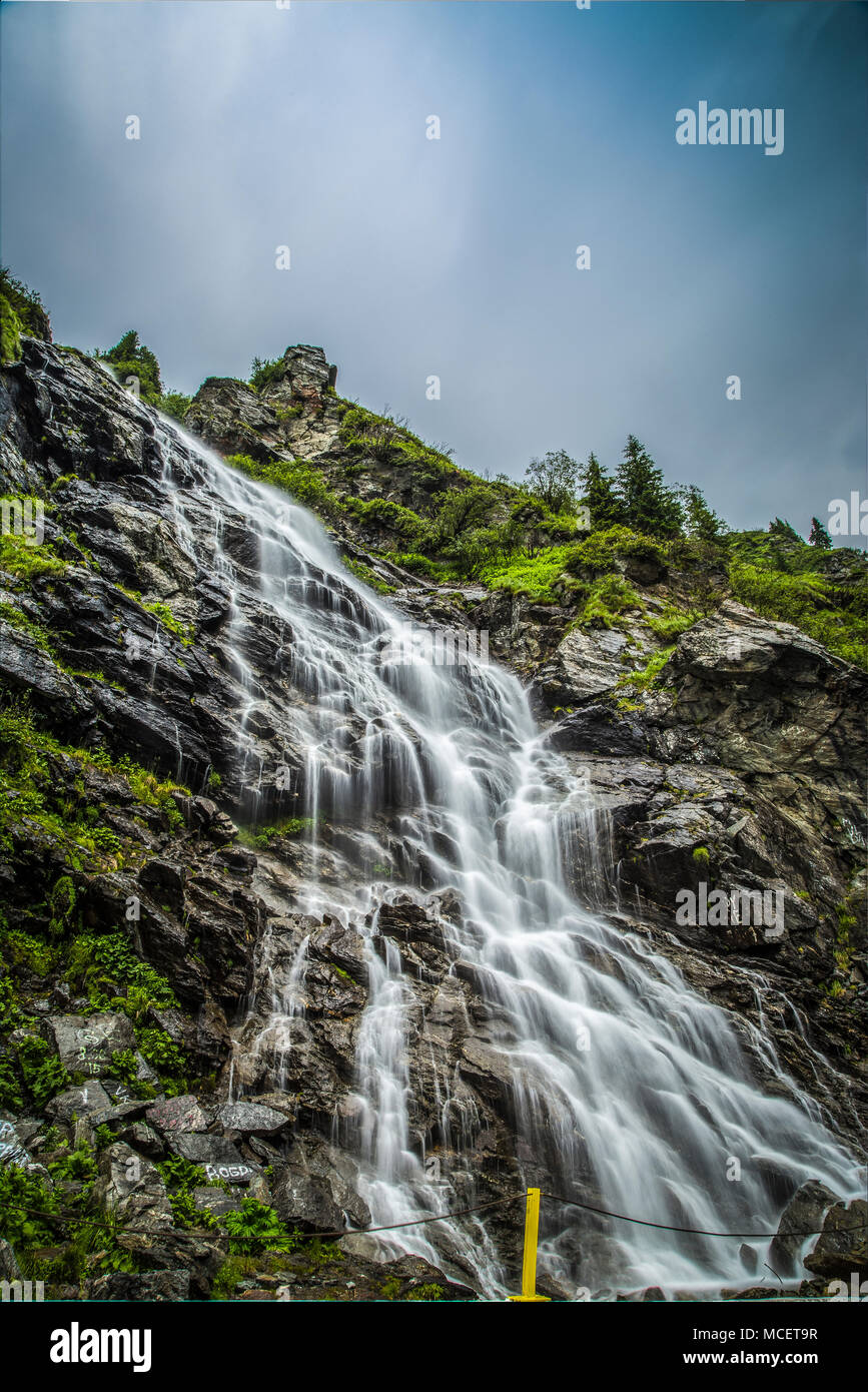 Mountain river waterfall Stock Photo - Alamy