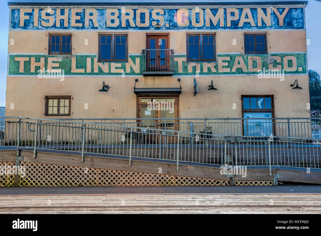 Astoria, Oregon, USA April 7, 2016 One of the many old buildings