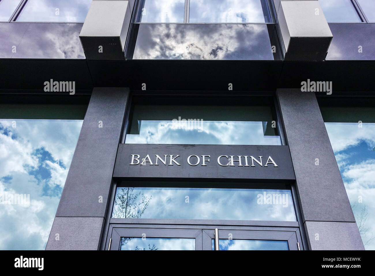 Bank of China, Na Florenci, Prague, Czech Republic Bank of China Stock Photo