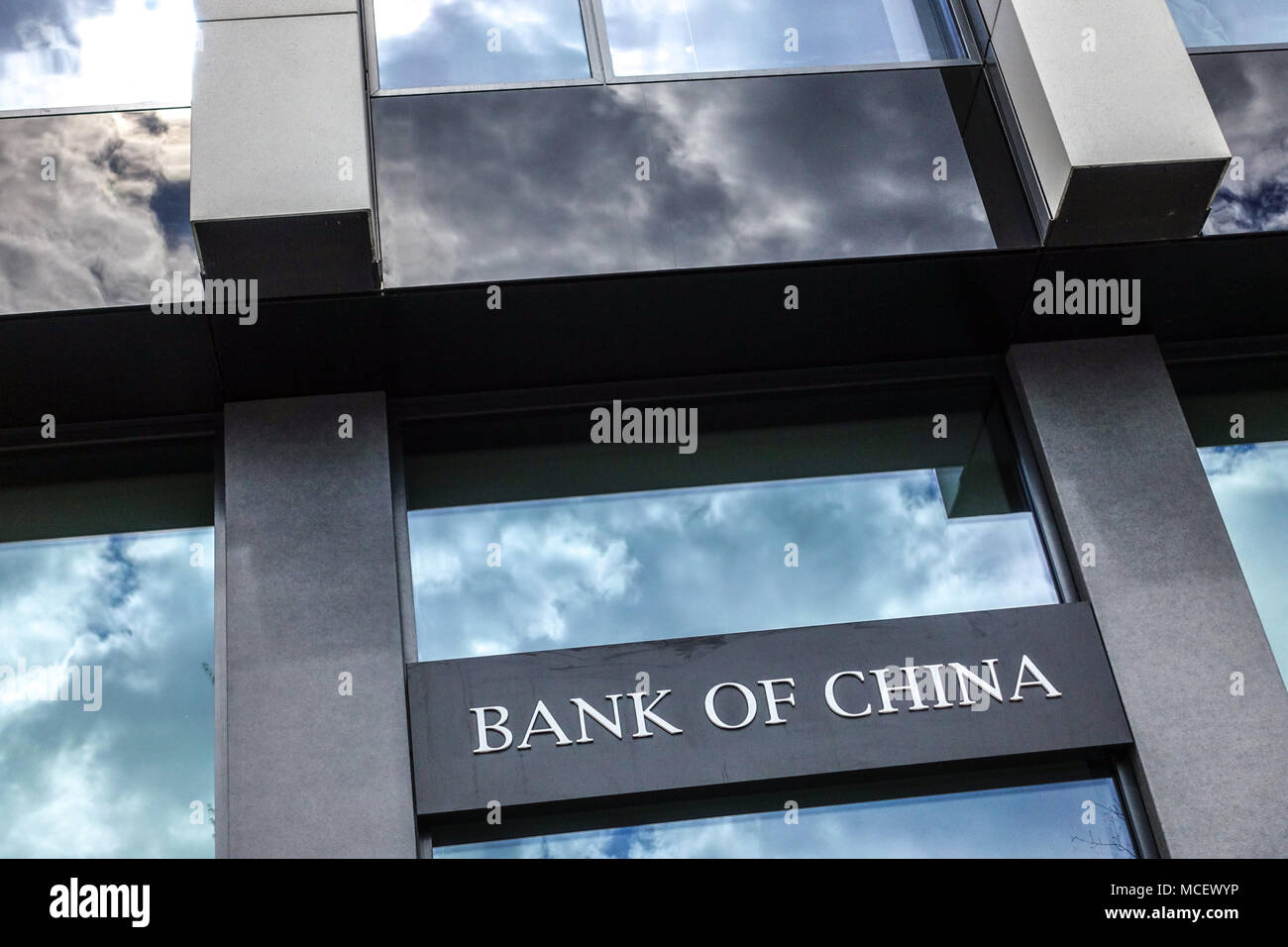 Bank of China, Na Florenci, Prague, Czech Republic Stock Photo