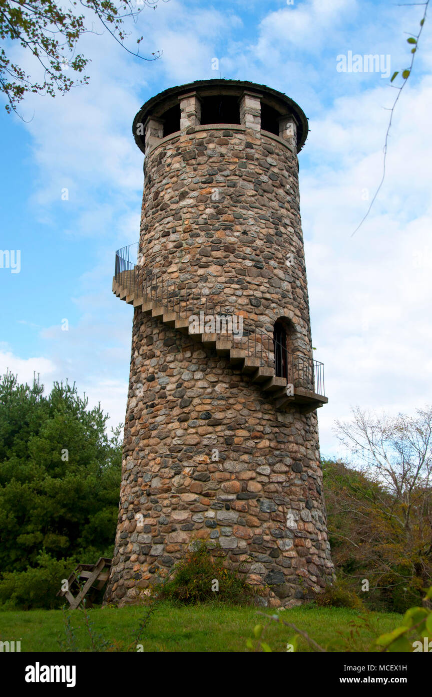 The Class of 1906 Tower, Camp Columbia State Park, Connecticut Stock