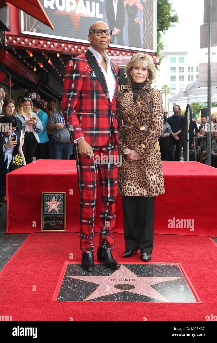 RuPaul receives a star on the Hollywood Walk of Fame Featuring RuPaul