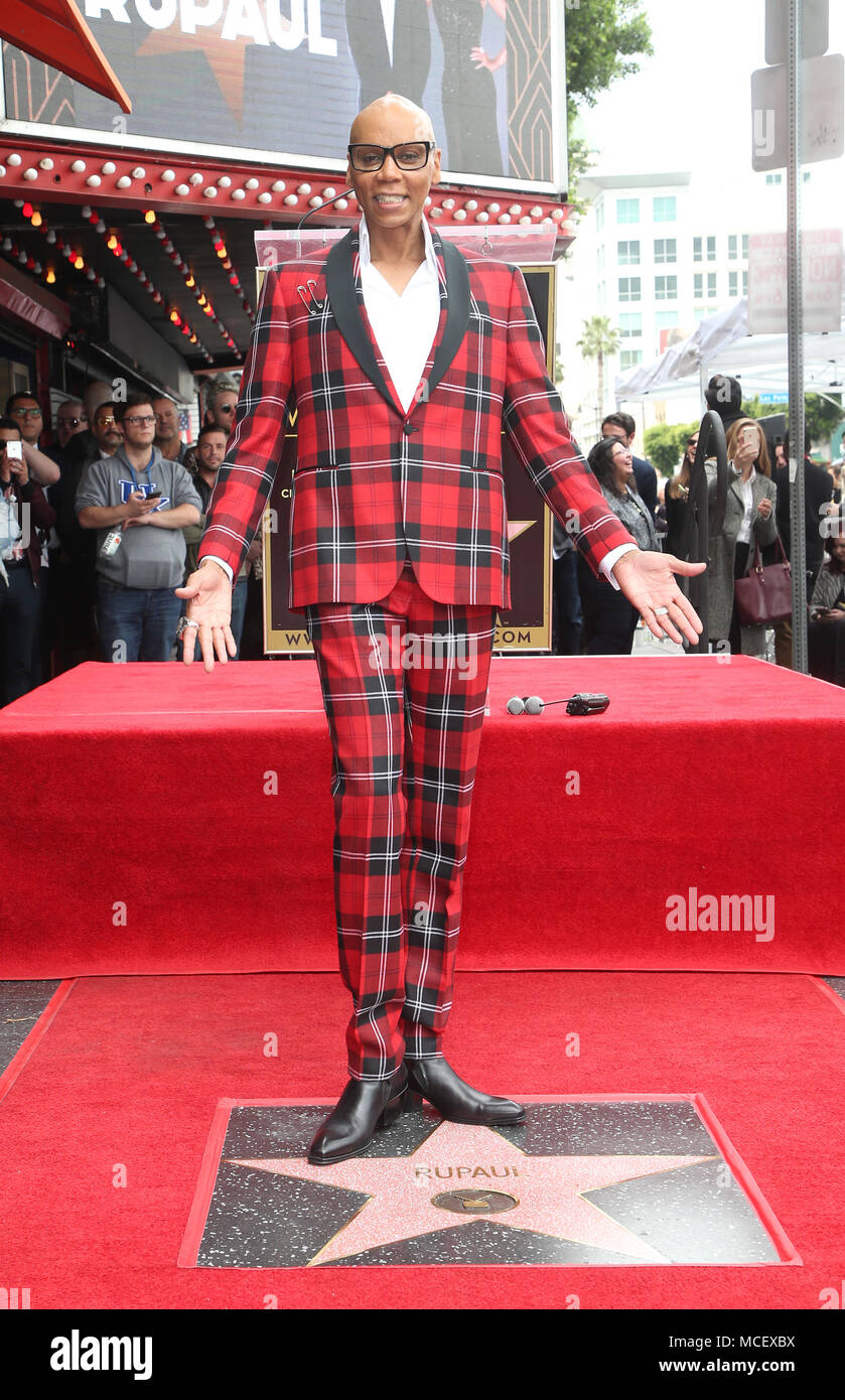 RuPaul receives a star on the Hollywood Walk of Fame Featuring RuPaul