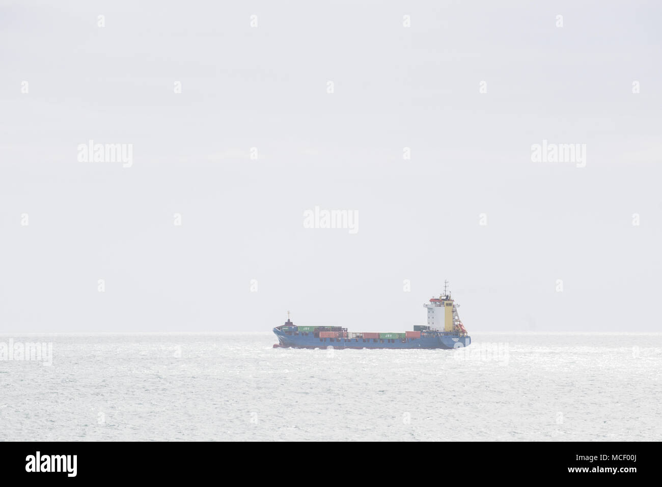Neuburg Container ship, Genoa, Italy Stock Photo