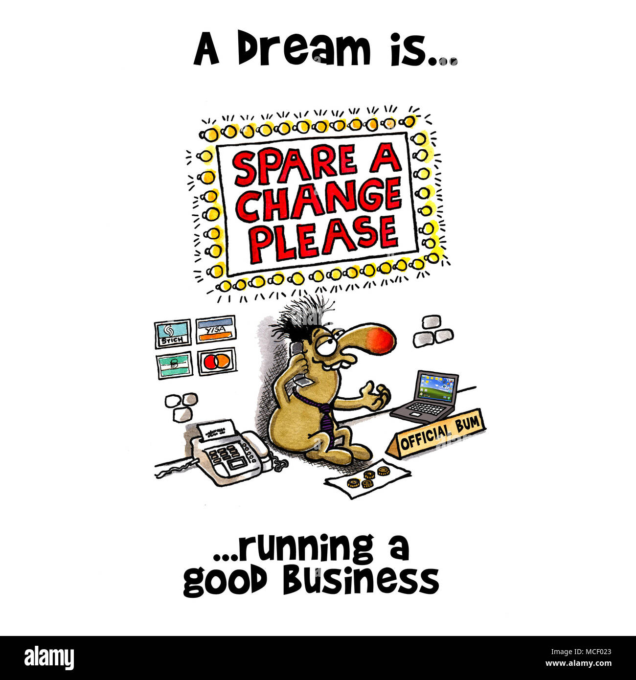 Spare money cartoon hi-res stock photography and images - Alamy