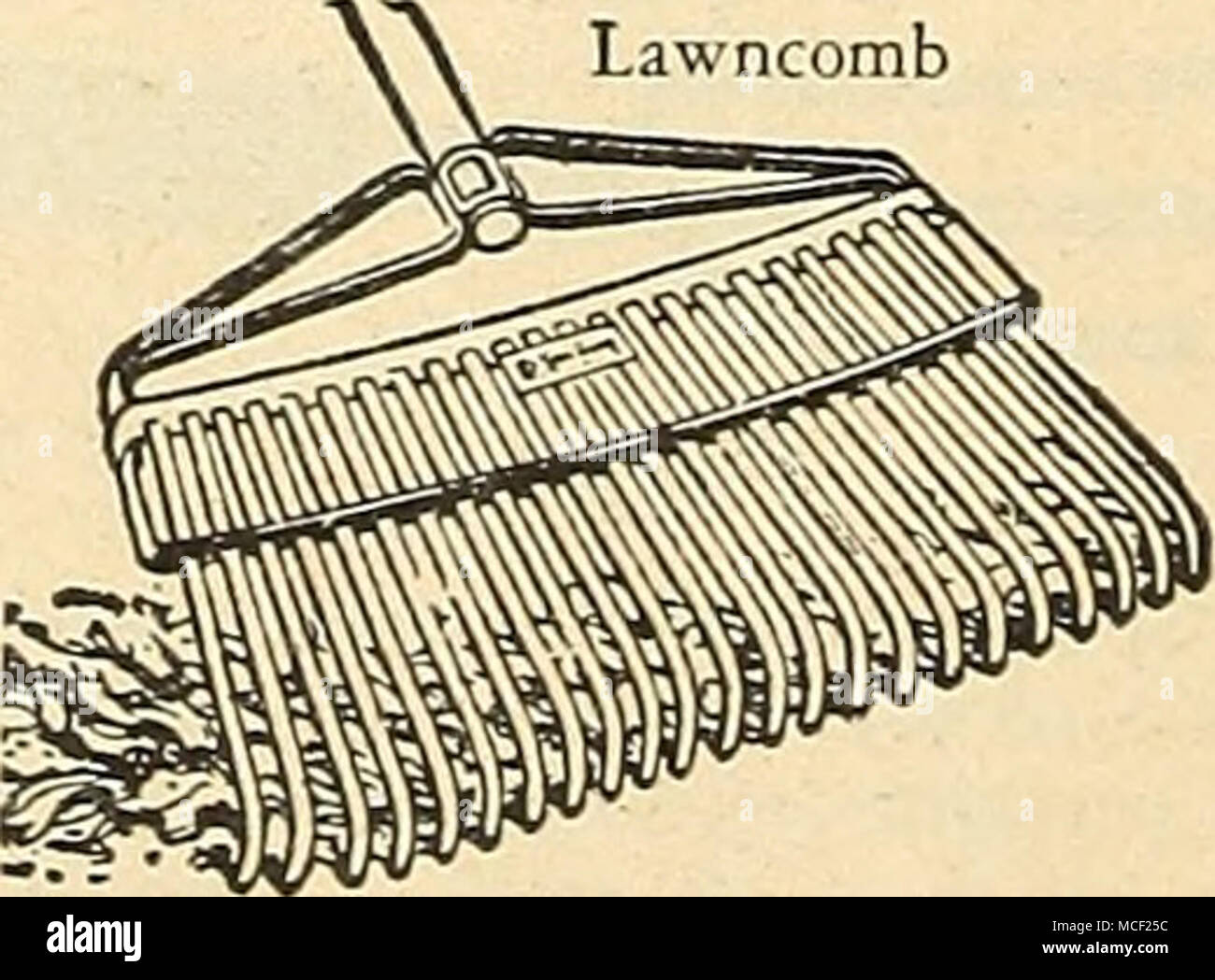 Lawncomb Flat Steel Teeth And A One Piece Steel Frame Combs The Lawn Of The Smallest Particles 18 Inch Head 1 50 24 Inch Head 1 85 Grass Sickle Village Blacksmith Offset Handle And Highest