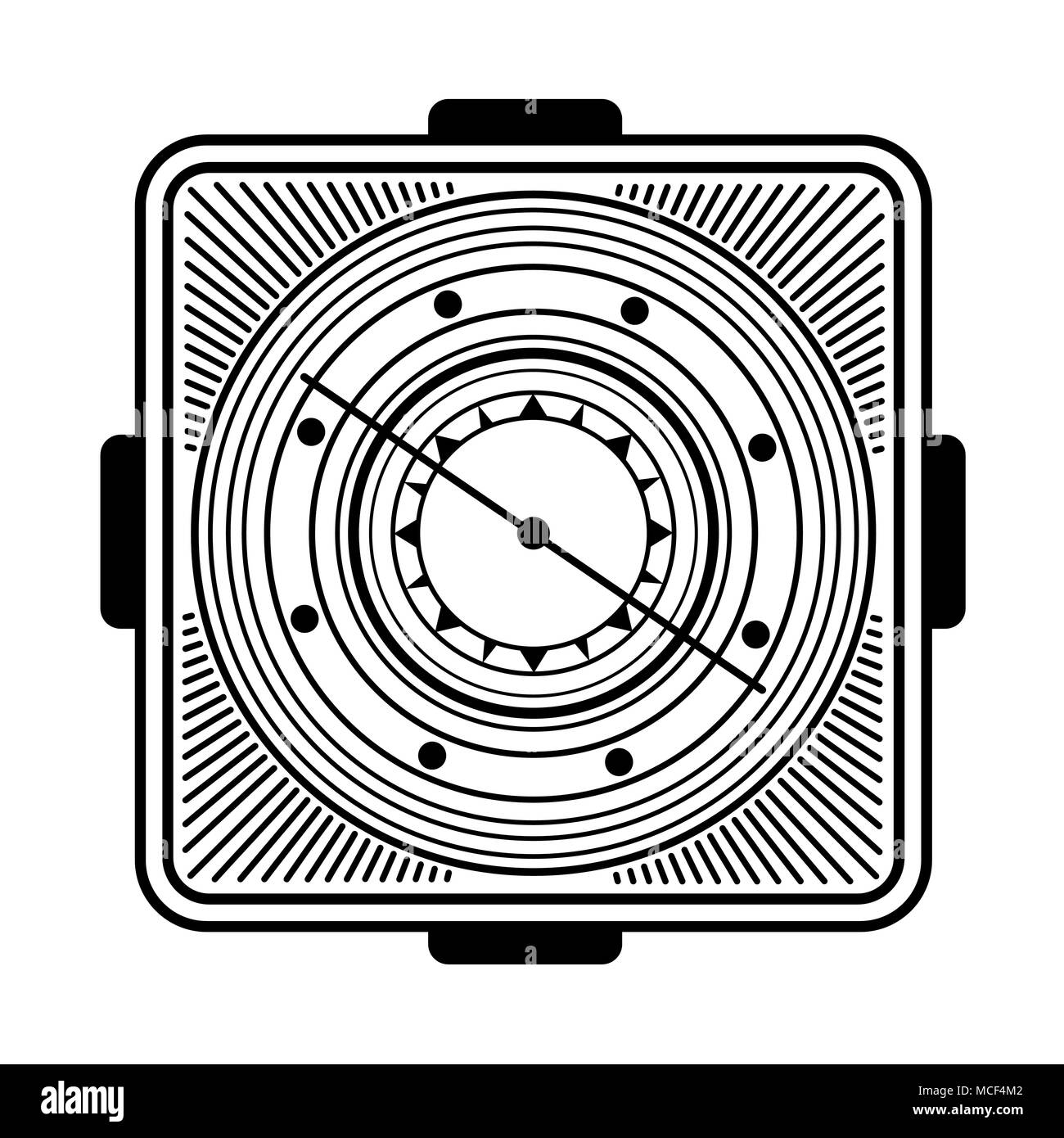 Vector old vintage compass on white background Stock Vector Image & Art ...