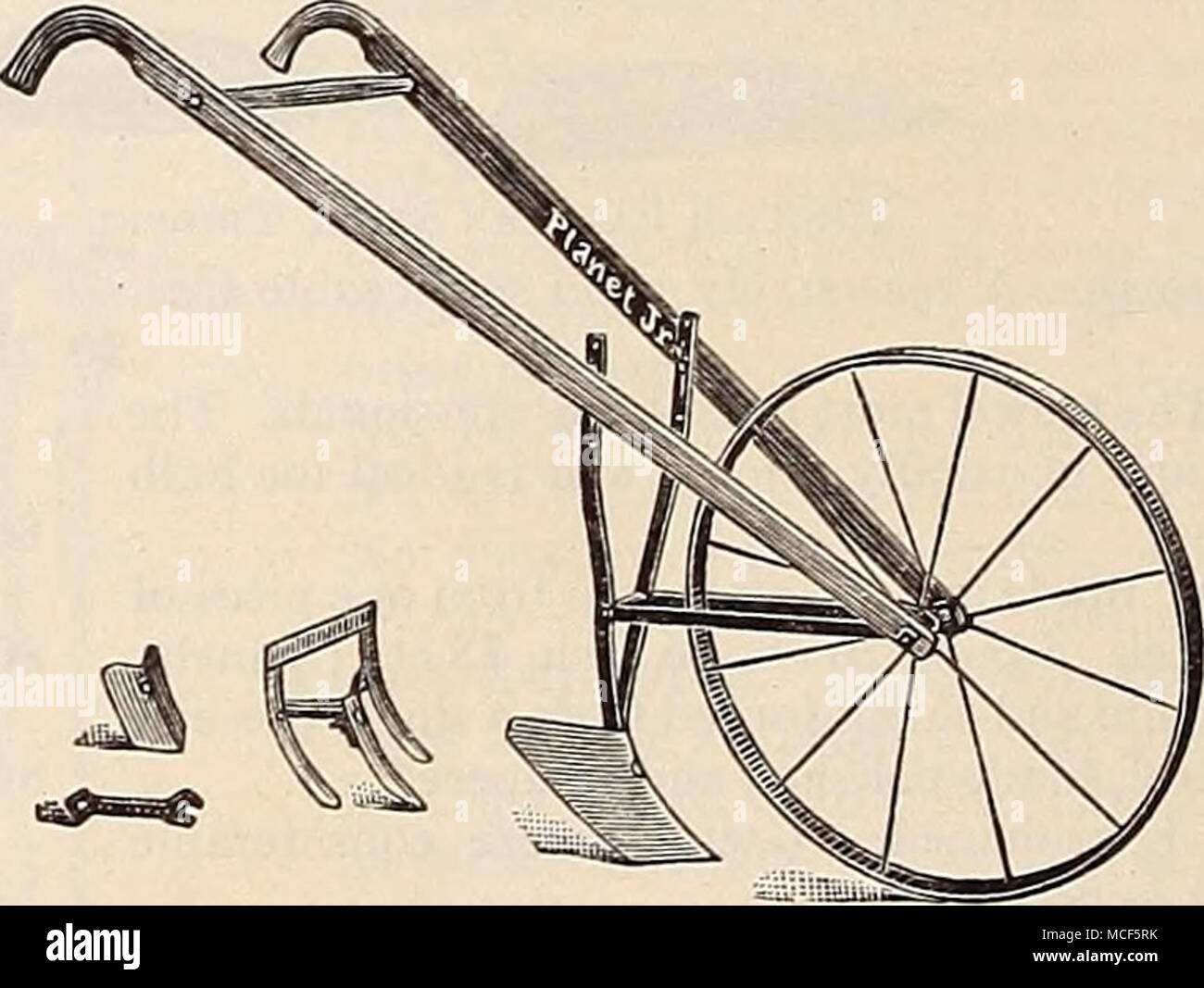 . No. 119 Jr. Garden Plow and Cultivator Send for a Jr