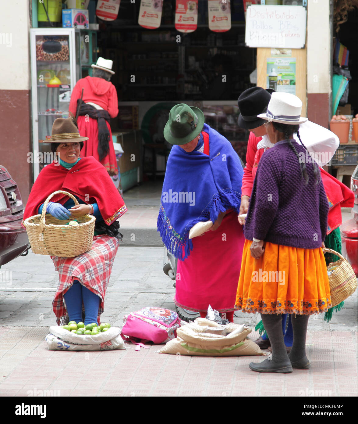 Indigenous People of Cuenca Ecuador Stock Photo - Alamy