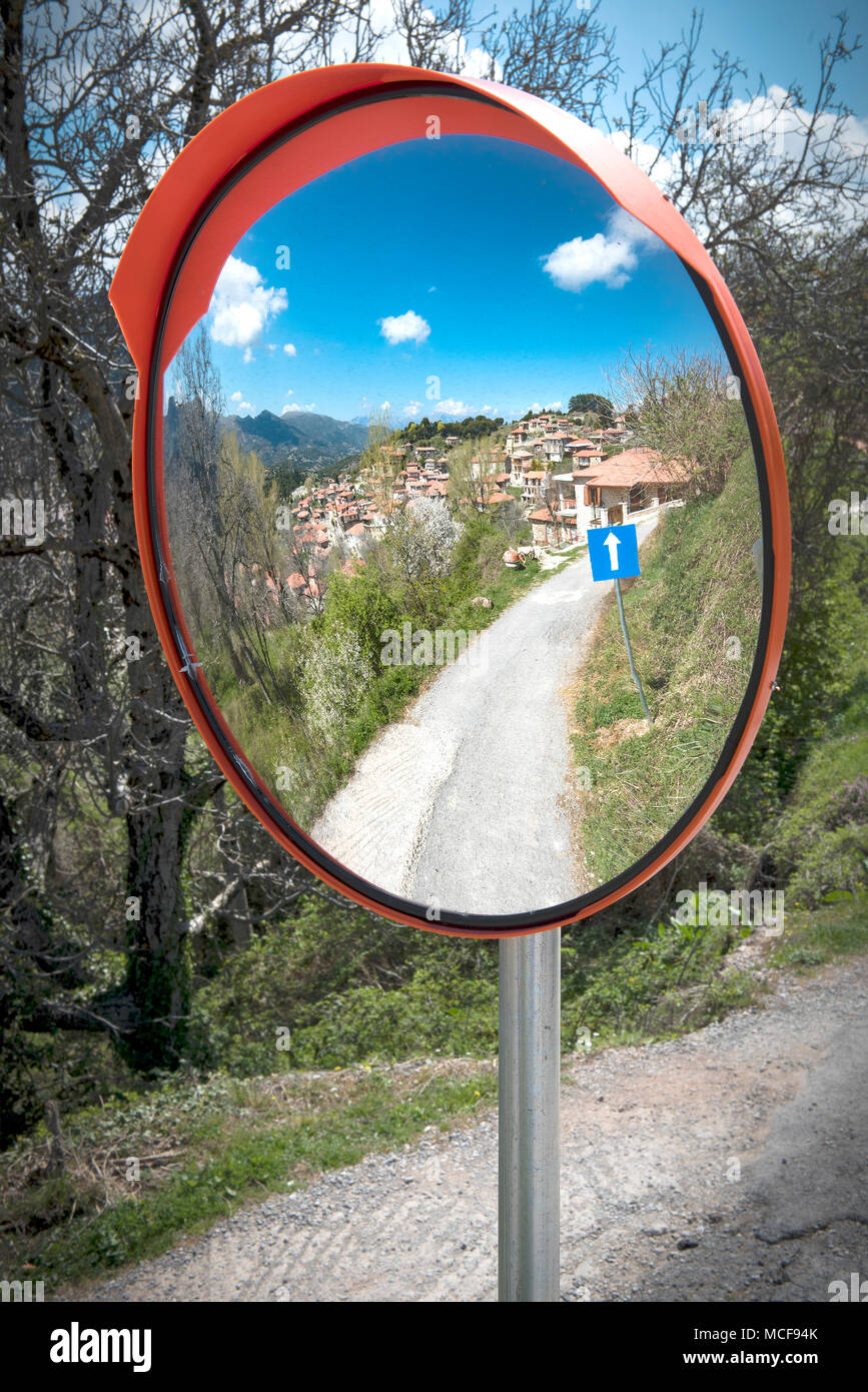 Road safety mirrors hi-res stock photography and images - Alamy