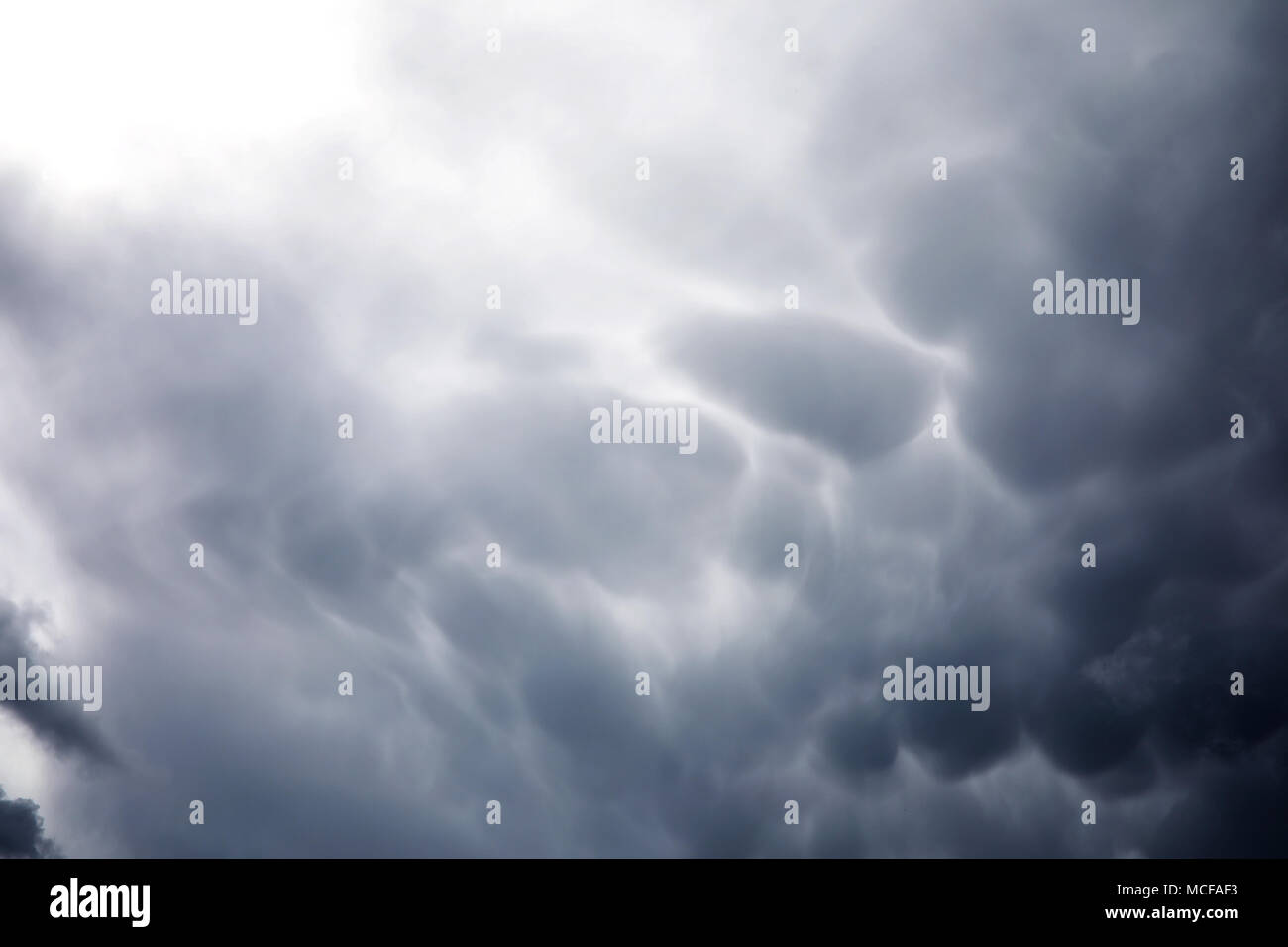 Gray dark clouds in the sky. Storm cloud Stock Photo Alamy