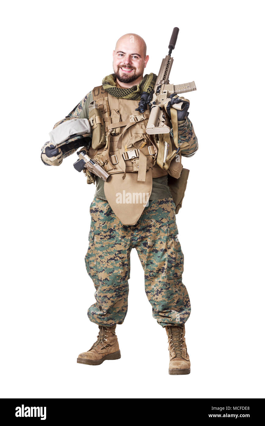 US Marine Soldier Stock Photo - Alamy