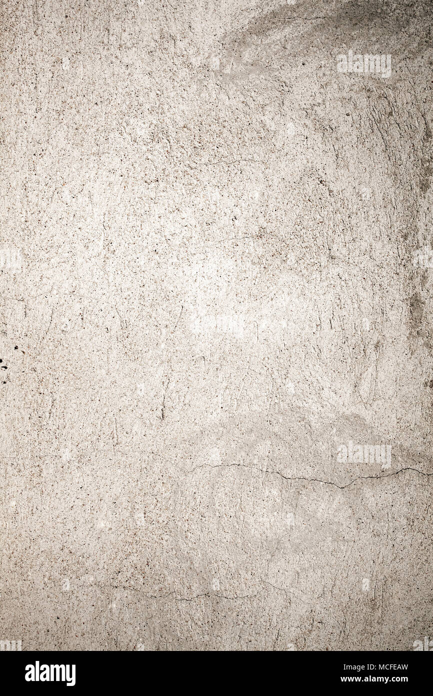 Gray plaster wall Stock Photo