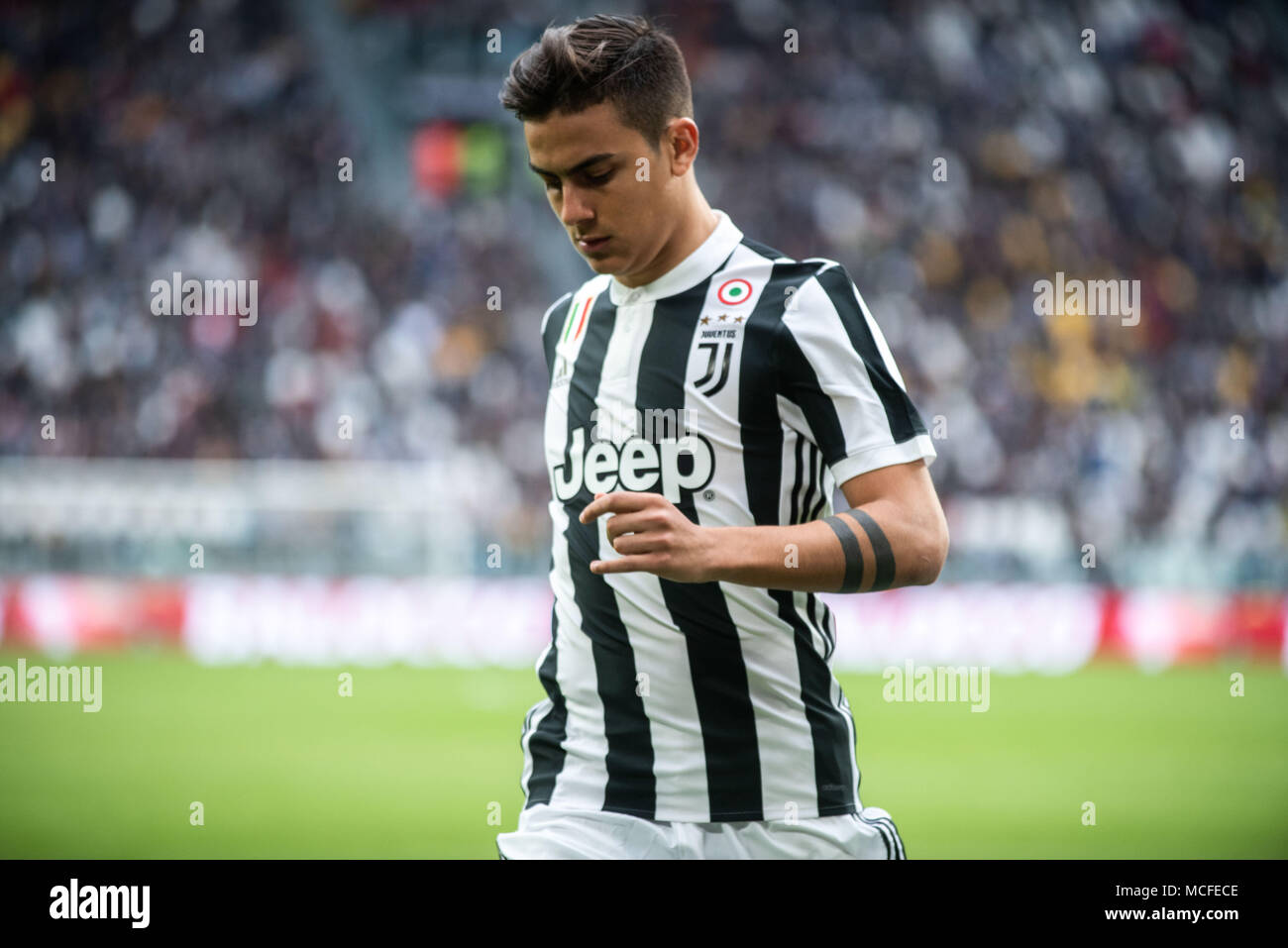 Paulo Dybala During The Serie A Match Juventus Fc Vs Sampdoria Juventus Won 3 0 At Allianz Stadium In Turin 15th April 2018 Italy Photo By Alberto Gandolfo Pacific Press Stock Photo Alamy