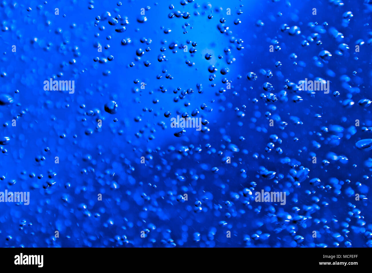 Blue water background with bubles Stock Photo - Alamy
