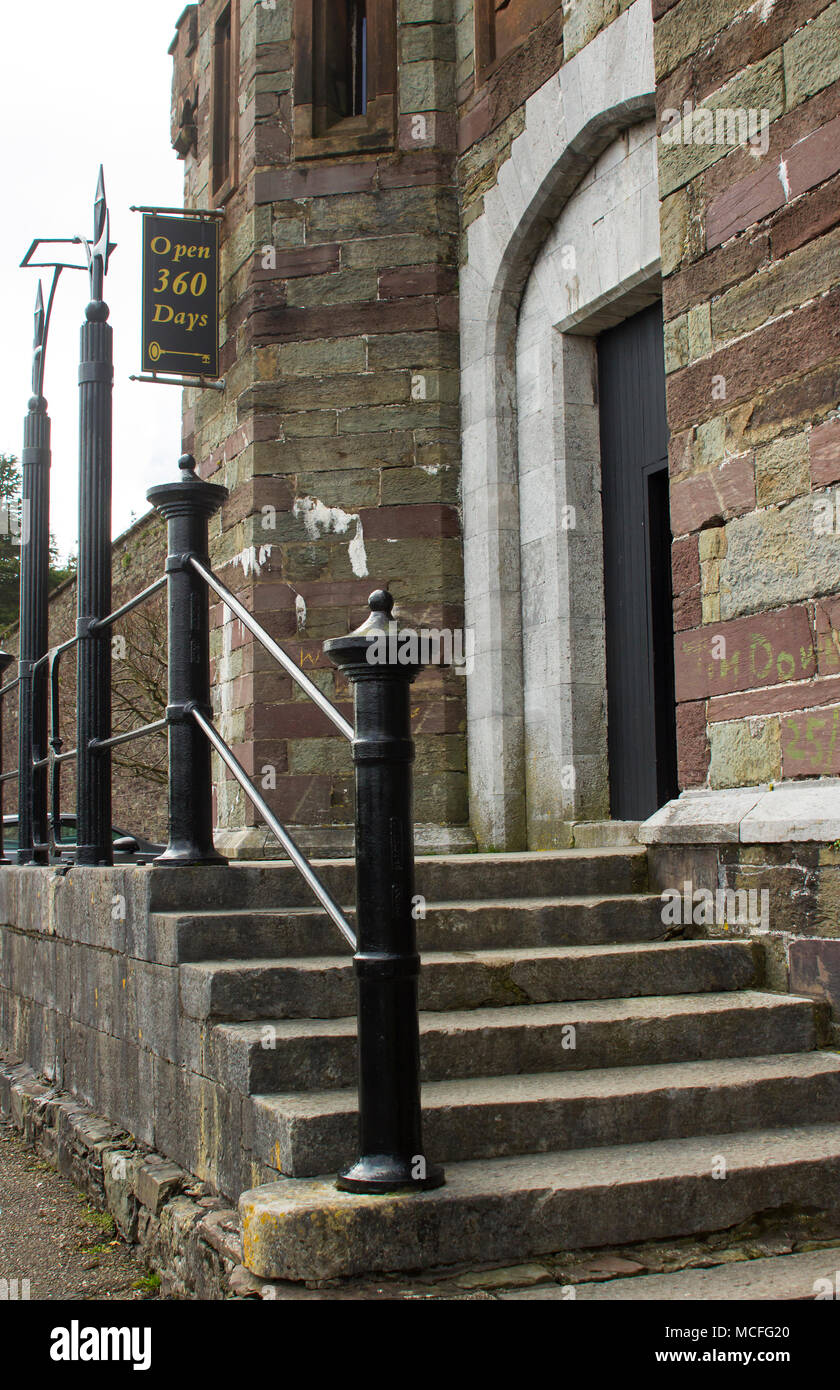 The front door and steps of the historic Cork Prison in Cork City