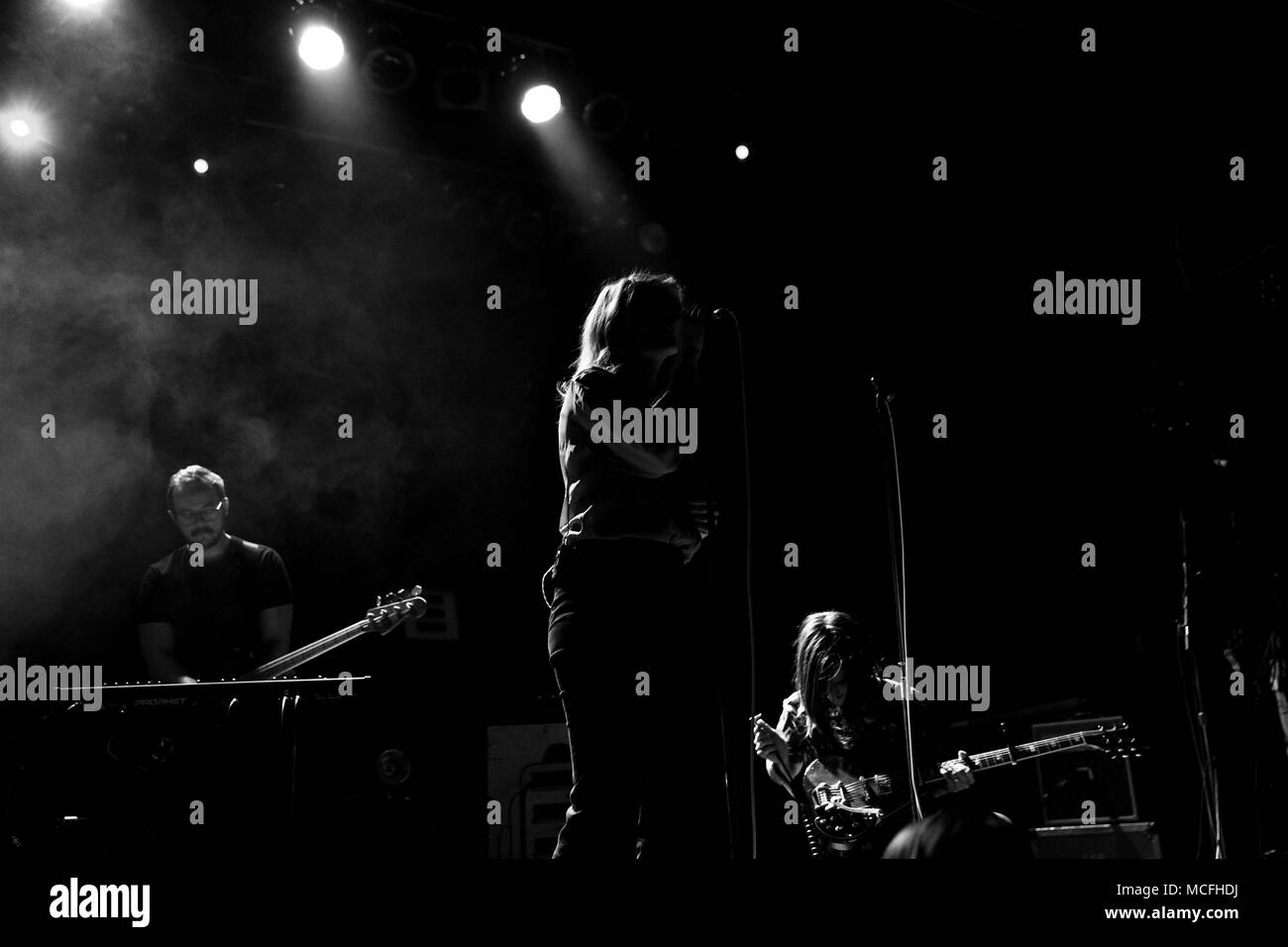 Hamilton rock band Ellevator, performing at The Phoenix Concert Theatre in Toronto. Stock Photo
