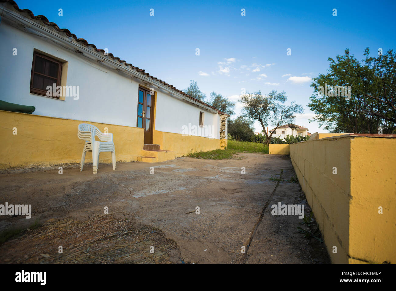 Old country house low angle view Stock Photo