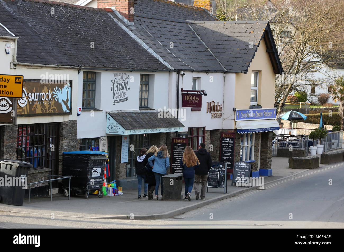 General views of Croyde, Braunton, North Devon, UK. Stock Photo