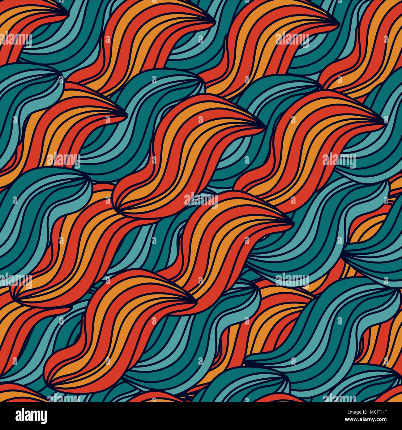 seamless abstract hand-drawn pattern Stock Vector