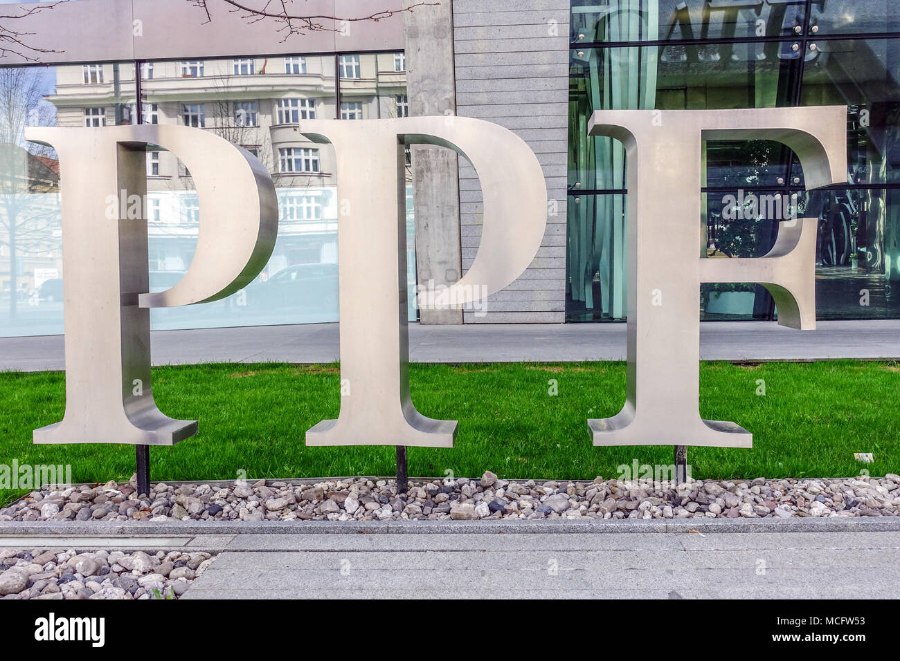 PPF logo, PPF group member, Czech Republic Stock Photo