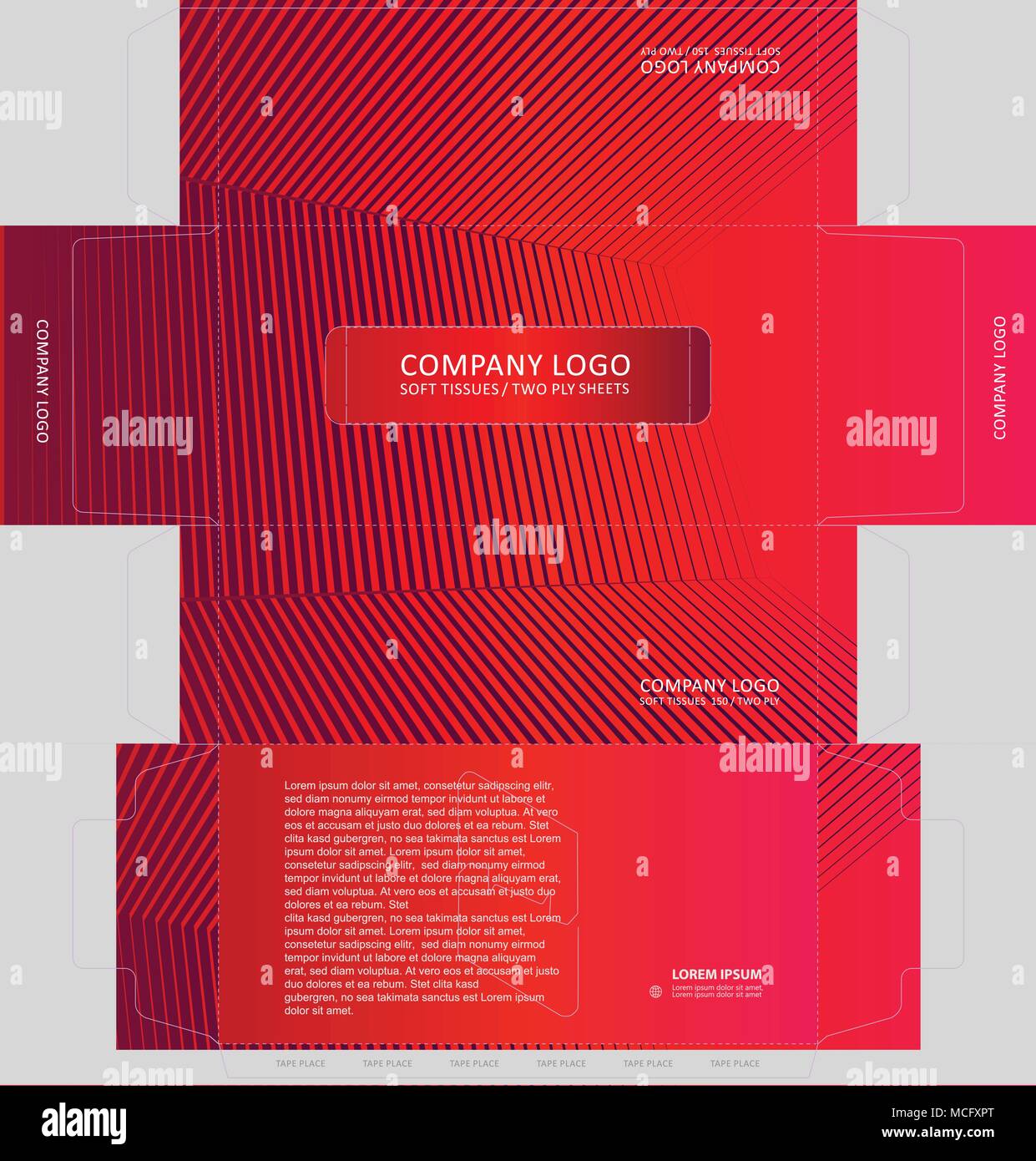 Tissue Box Template Concept Template For Business Purpose Place Your Text And Logos And Ready To Go For Print Stock Vector Image Art Alamy