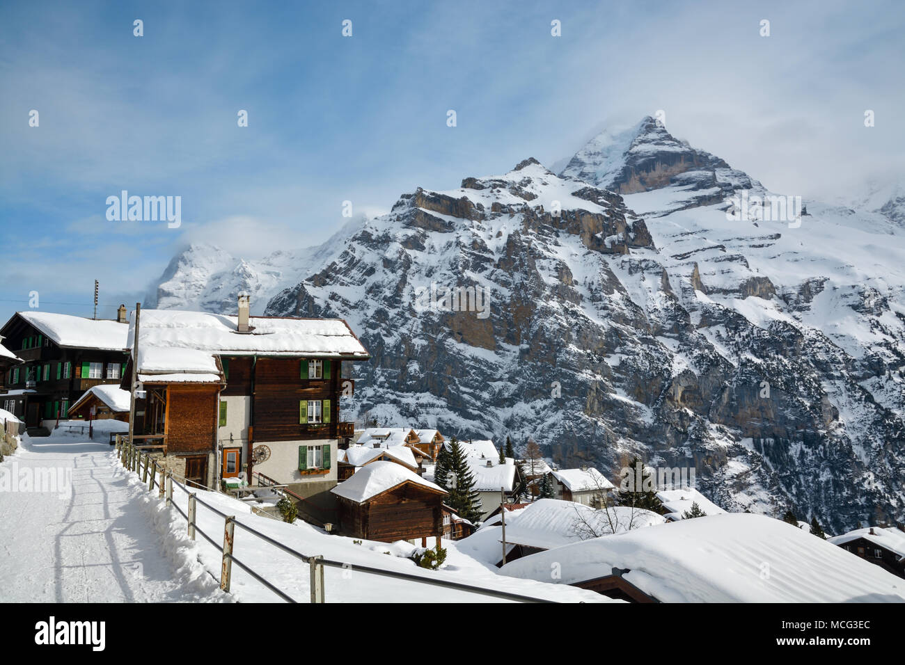 Murren village hi-res stock photography and images - Alamy