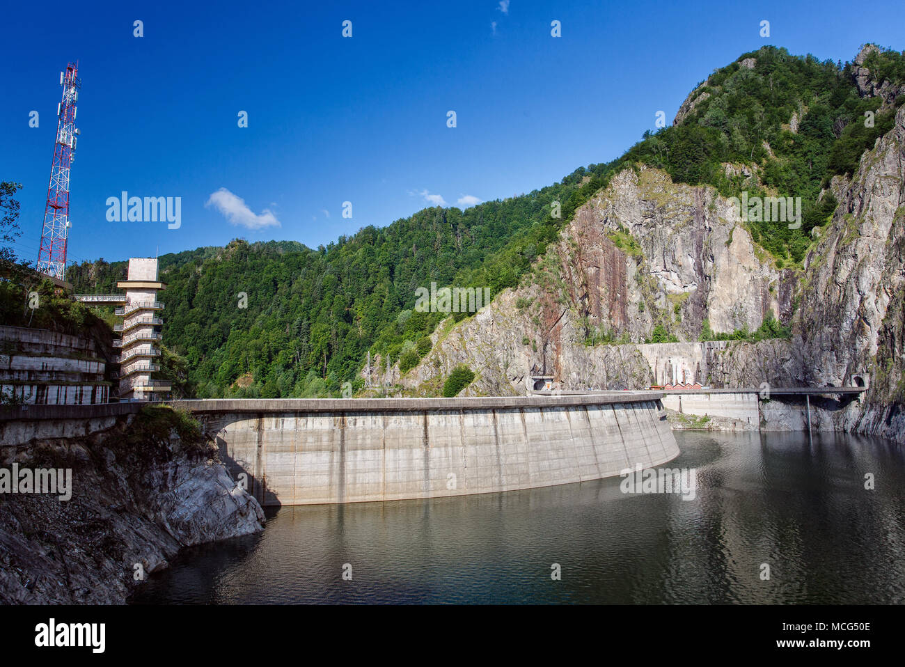 Shadow Gangster crowd Vidraru Dam on Arges River in Transylvania Stock Photo - Alamy