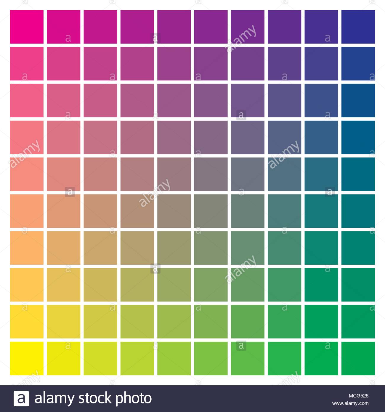 Cmyk Color Chart