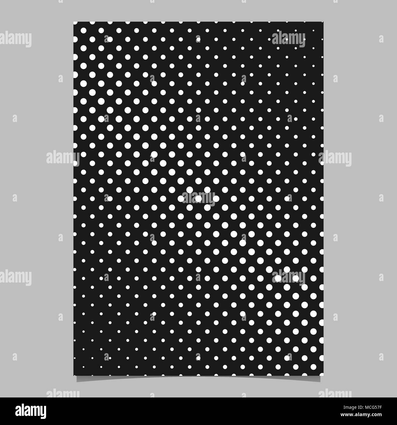 Abstract halftone circle pattern background flyer template Stock Vector