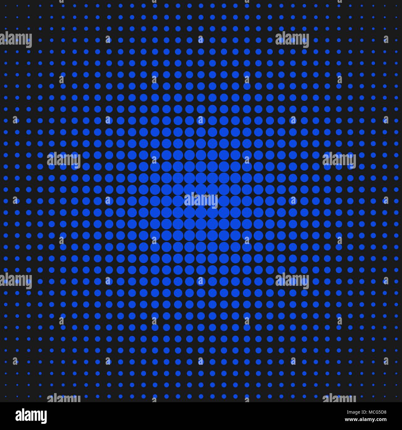 Geometric halftone dot pattern background - vector design from circles ...