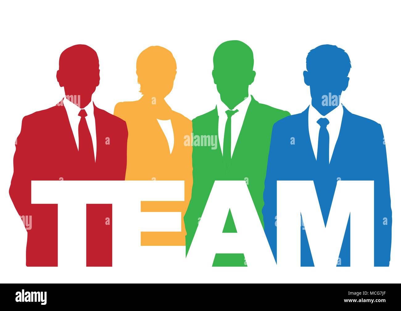 Good business team. The members of the team think differently, but they