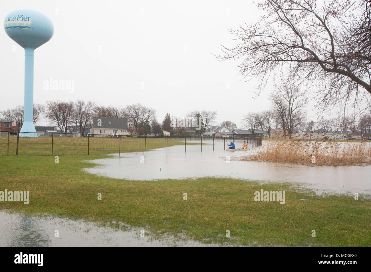 LUNA PIER MICHIGAN, April 15, 2018 More than 200 Luna Pier residents