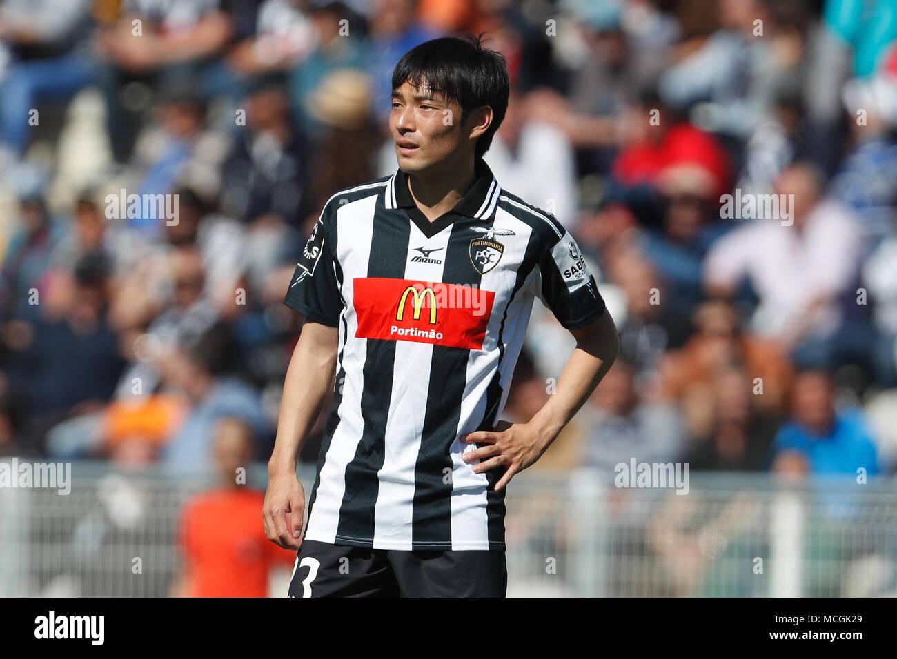 Portimao Portugal 14th Apr 2018 Shoya Nakajima Portimonense Football Soccer Portugal Liga Nos Match Between Portimonense Sc 0 1 Gd Estoril Praia At The Estadio Municipal De Portimao In Portimao Portugal Credit