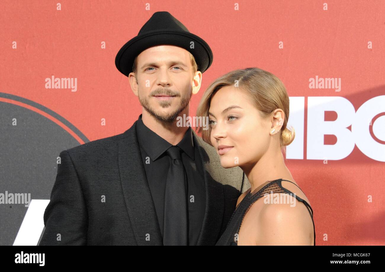 Gustaf Skarsgard,Hanna Alström at arrivals for HBO's WESTWORLD Second Season Premiere, Cinerama Dome, Los Angeles, CA April 16, 2018. Photo By: Dee Cercone/Everett Collection Stock Photo - Alamy