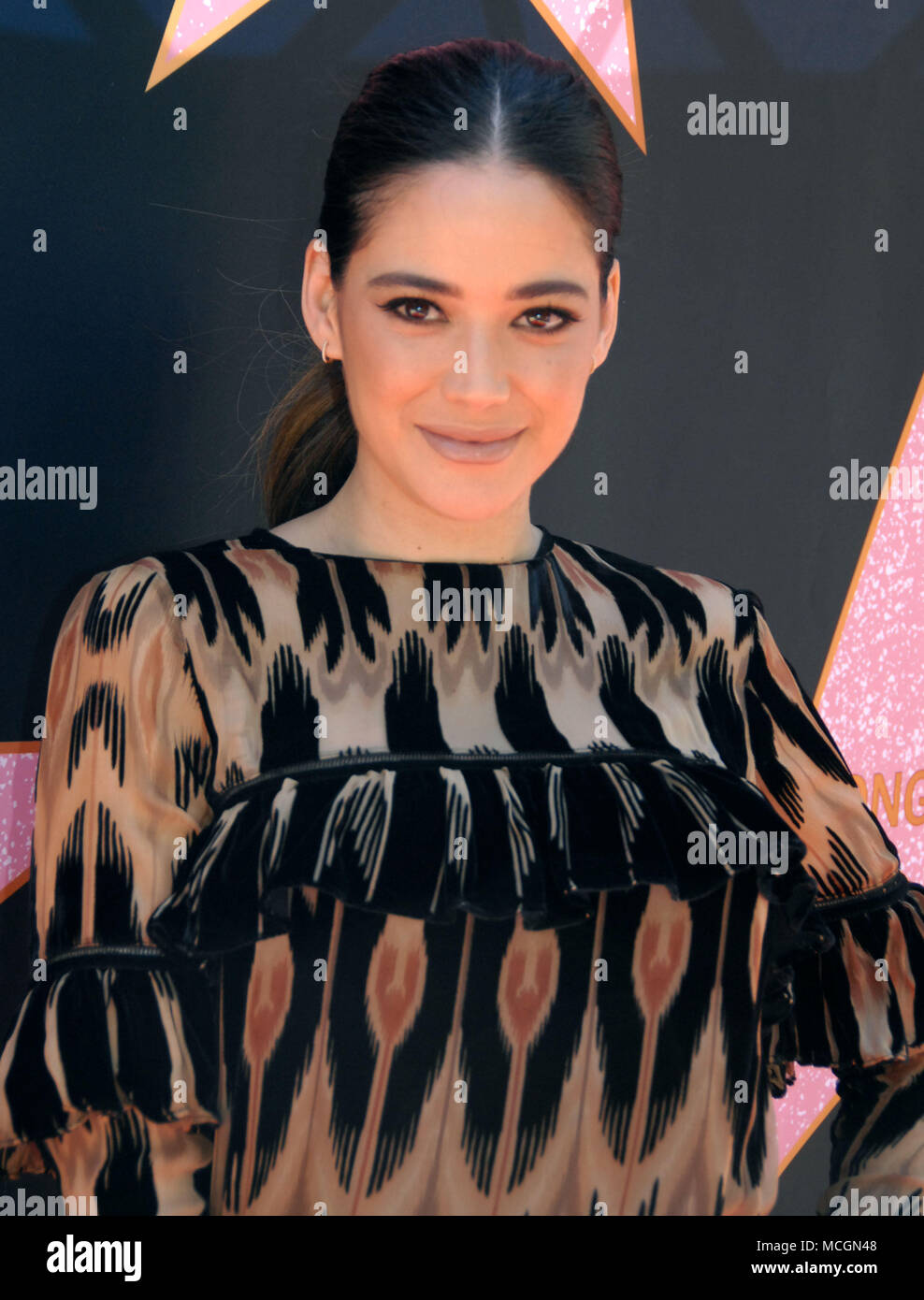 BEVERLY HILLS, CA - APRIL 16: Actress Edy Ganem attends post reception
