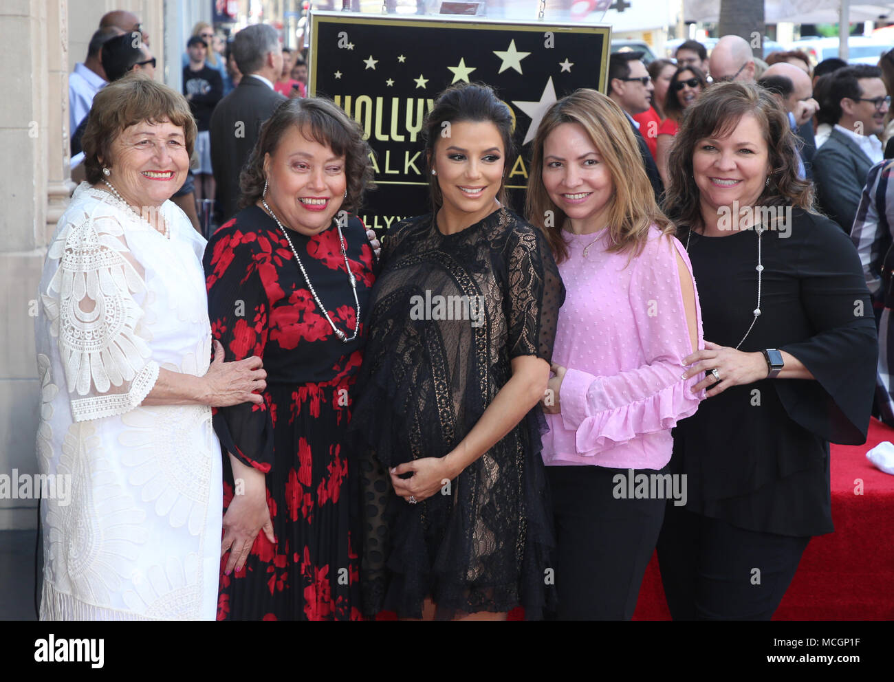 HOLLYWOOD, CA - APRIL 16: Eva Longoria, Ella Eva Mireles, Esmeralda