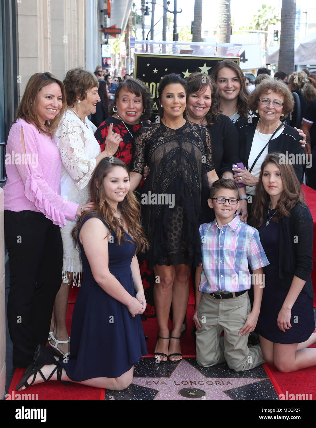 HOLLYWOOD, CA - APRIL 16: Eva Longoria, Ella Eva Mireles, Esmeralda