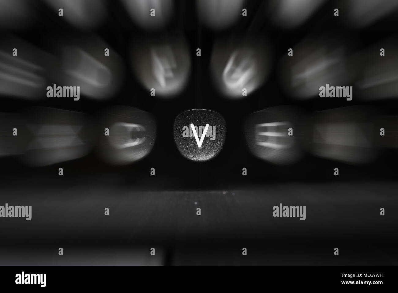 The letter of the alphabet in English V Stock Photo - Alamy
