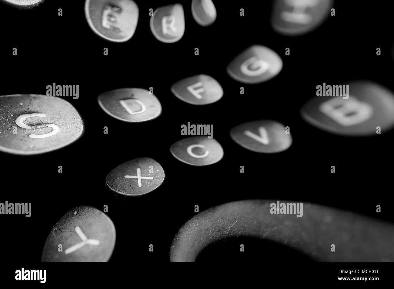 Background in the style of pouring letters Stock Photo - Alamy