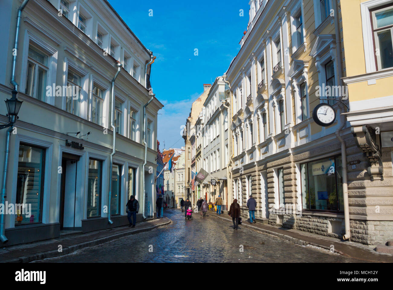 Suur Karja street, Vanalinn, old town, Tallinn, Estonia Stock Photo