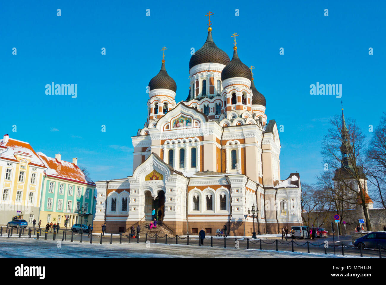 Aleksander Nevski katedraal, Alexander Nevsky Cathedral, Toompea, Tallinn, Estonia Stock Photo