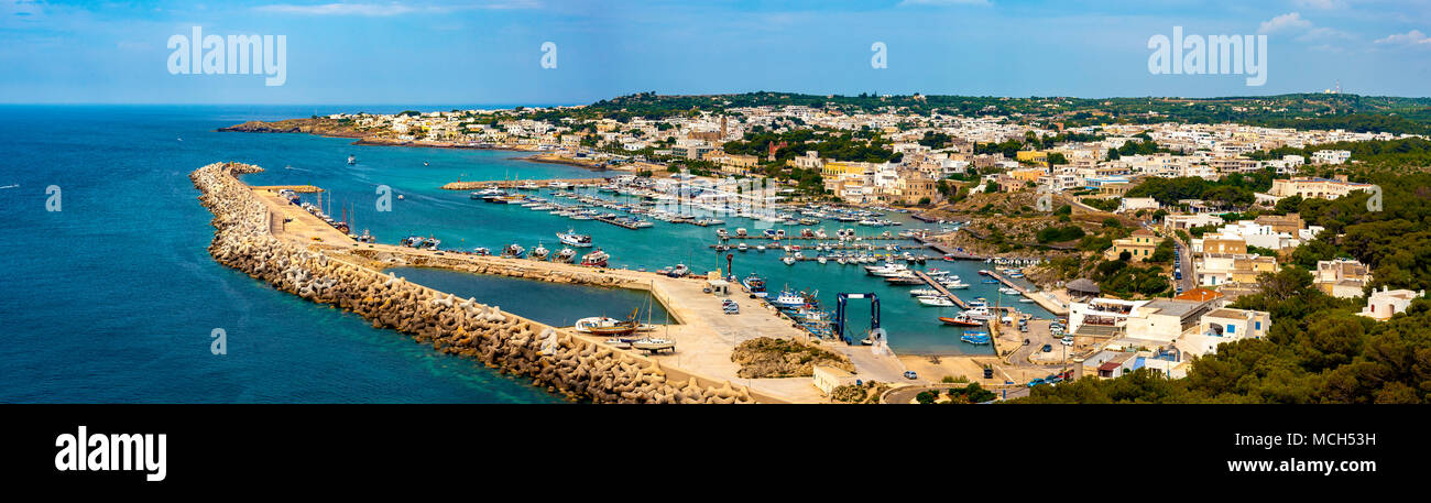 View of marina in Santa Maria di Leuca - Apulia, ITALY Stock Photo